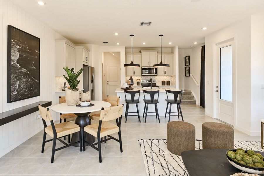 Representative furnished interior of a home built from the Emerald - WFH by Mattamy Homes in Forest – Townhomes, Lake Worth (Image 7).