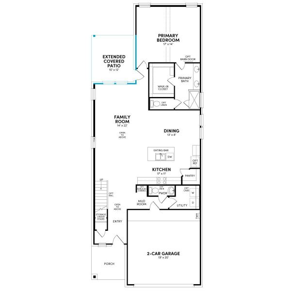 2D floor plan layout of this home in Midline, Webster, TX (Image 3).
