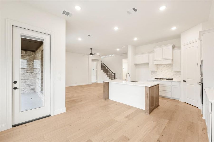 Furnished interior view inside a new home in Windsong Ranch Classic 61, Prosper (Image 11).