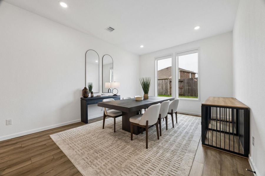 Entertaining is a breeze in his formal dining room right off of the kitchen, Entertaining is a breeze in his formal dining room right off of the kitchen,