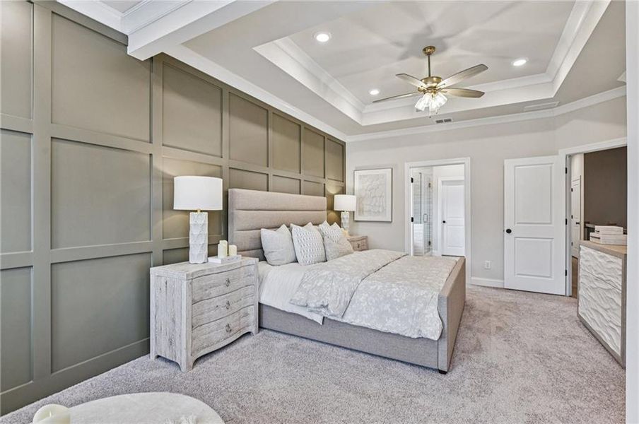 Furnished interior view inside a new home in Byers Park, Alpharetta (Image 14).