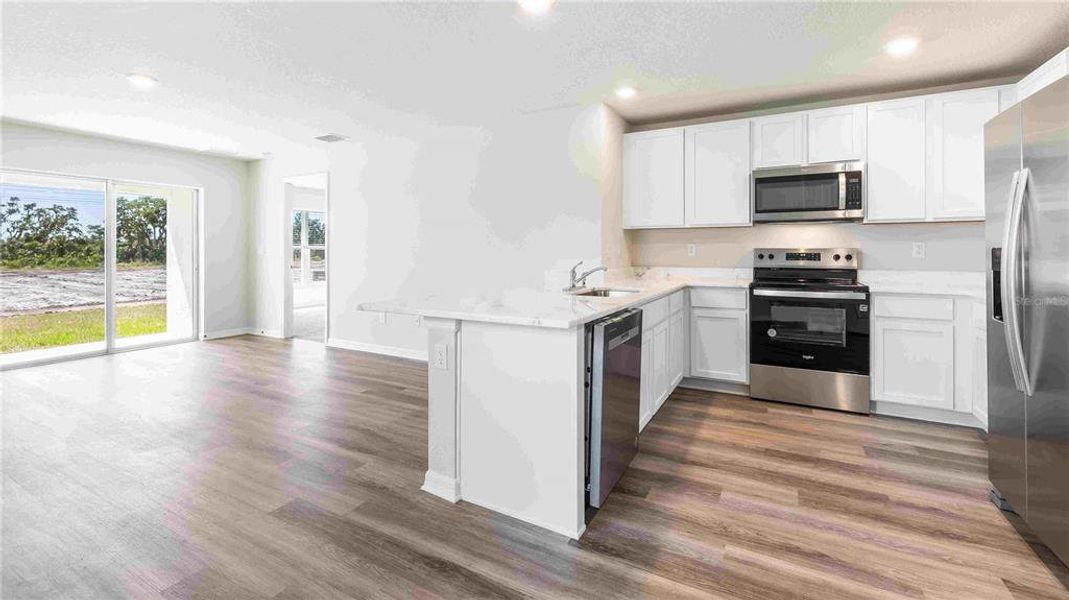 Furnished interior view inside a new home in Oakfield Lakes, Parrish (Image 16). Furnished interior view inside a new home in Oakfield Lakes, Parrish (Image 16).