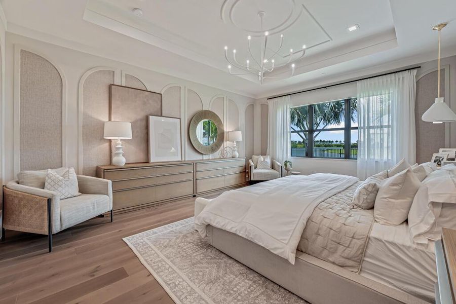 Furnished interior view inside a new home in Apex at Avenir, Palm Beach Gardens (Image 67).