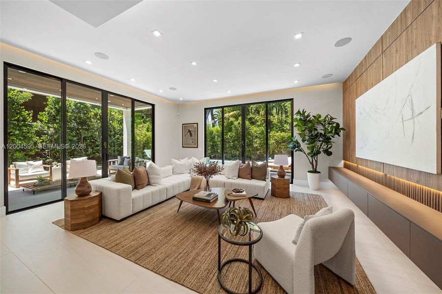 Furnished interior view inside a new home in , Miami (Image 7).