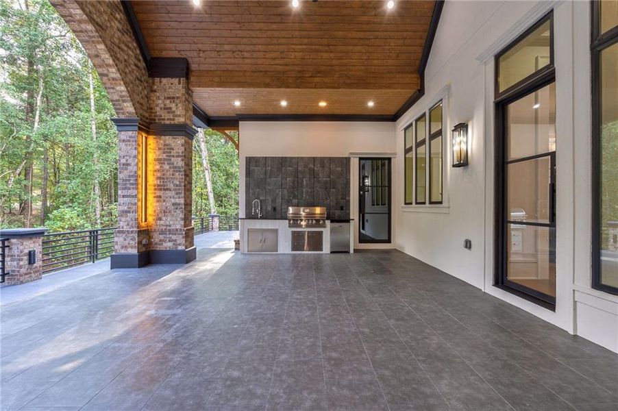 Exterior details and patio area of a home in , Loganville (Image 42). Exterior details and patio area of a home in , Loganville (Image 42).