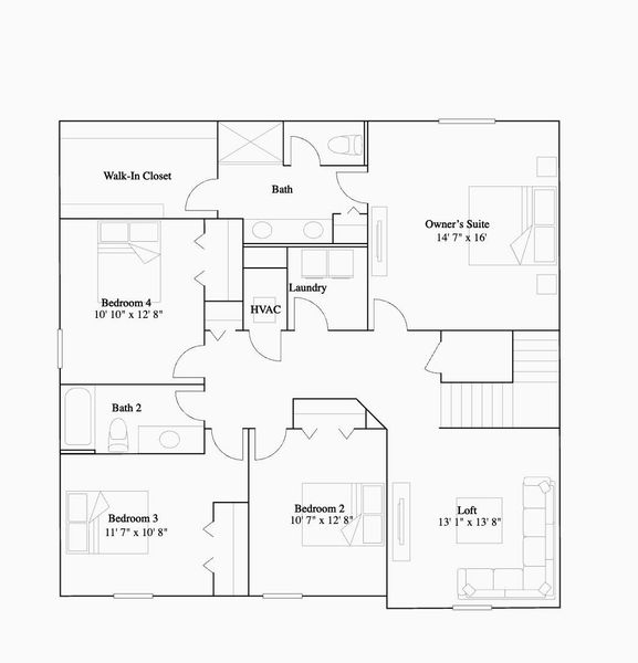 2D floor plan layout of this home in , Fort Pierce, FL (Image 4). 2D floor plan layout of this home in , Fort Pierce, FL (Image 4).