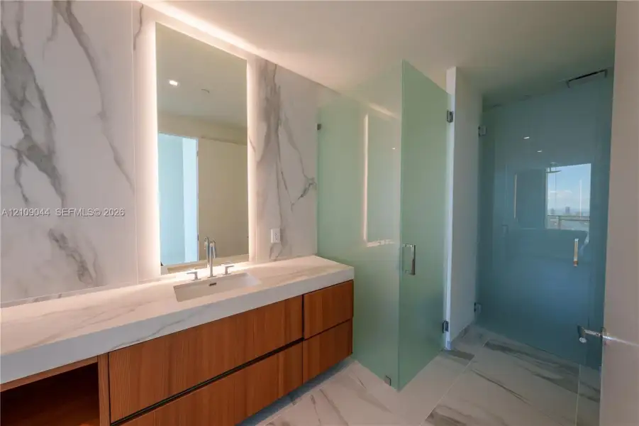 Furnished interior view inside a new home in , Miami (Image 6).