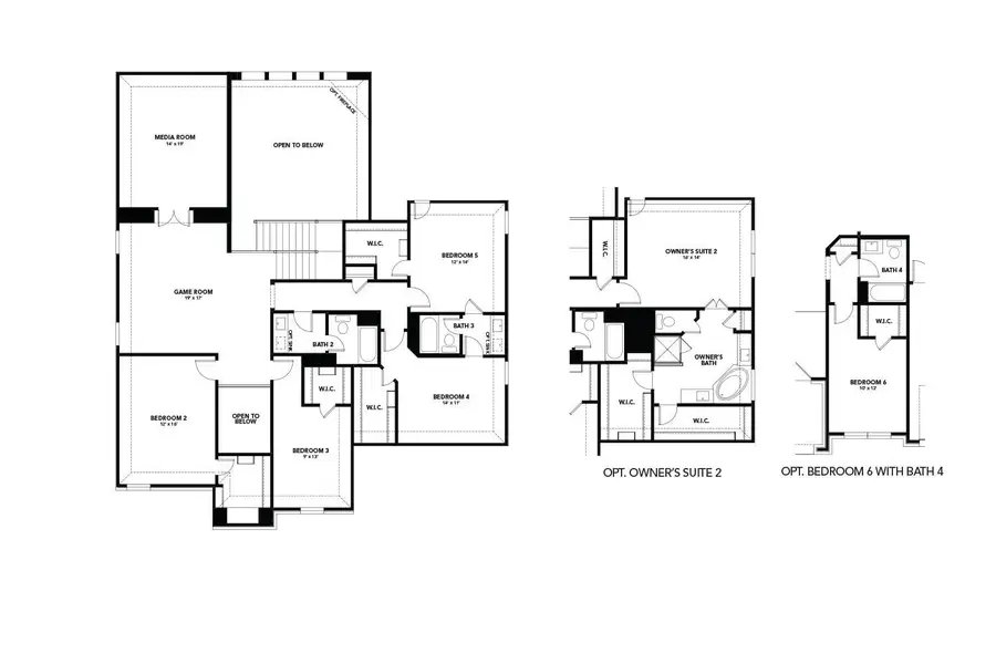 2D floor plan layout of this home in Brookewater, Rosenberg, TX (Image 3).