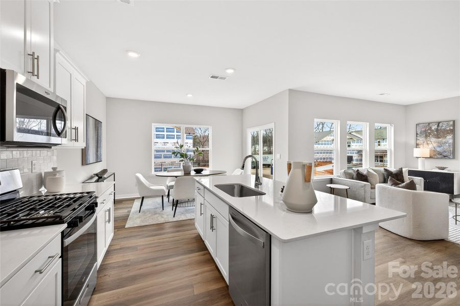 Furnished interior view inside a new home in Reedy Creek Preserve, Charlotte (Image 9).