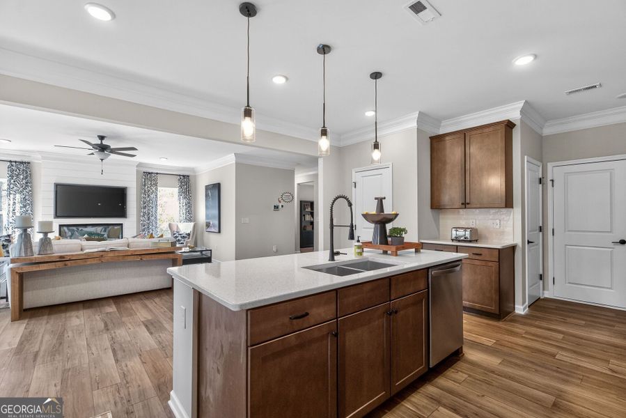 Furnished interior view inside a new home in Bryson Farms, Byron (Image 13).