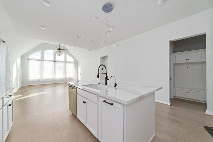 Furnished interior view inside a new home in Elyson 45' & 70', Katy (Image 12).