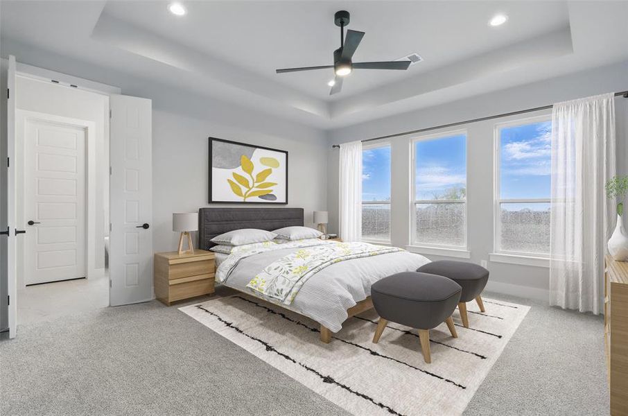 Furnished interior view inside a new home in Paloma Ranches, New Fairview (Image 4).
