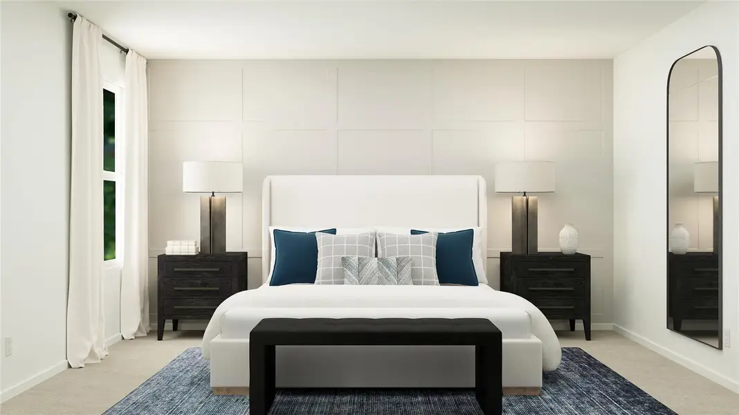 Furnished interior view inside a new home in Cool Water at Sonterra, Jarrell (Image 10).