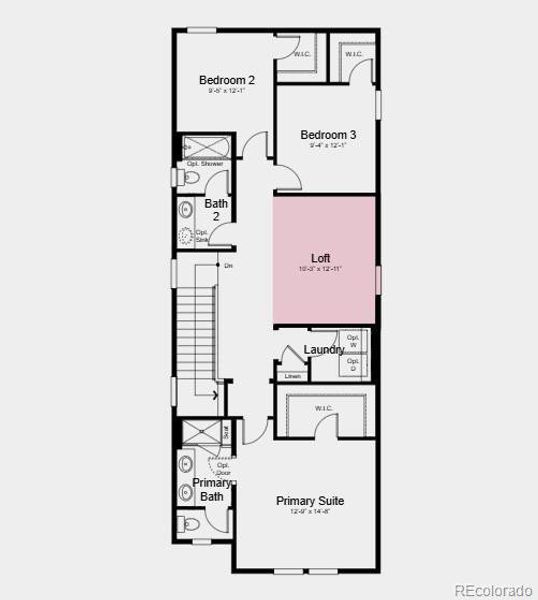 Additional Highlights Include: Loft in place of bedroom, second sink at upstairs secondary bath, and outdoor patio.