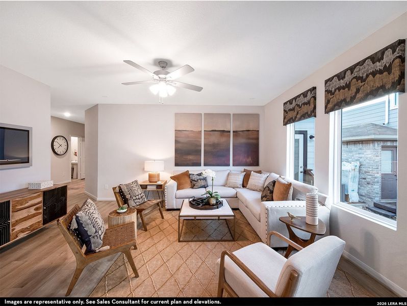 Furnished interior view inside a new home in Willow View, Converse (Image 3).