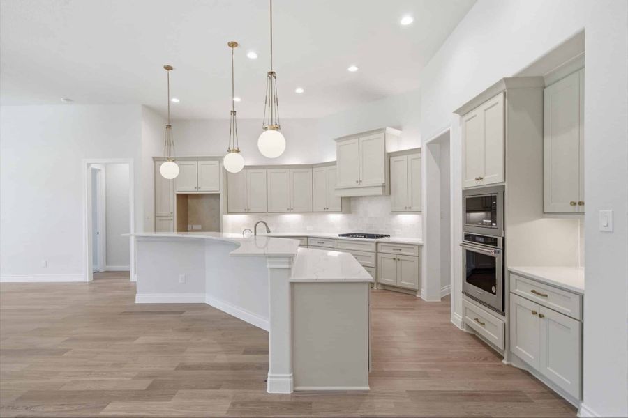 Furnished interior view inside a new home in The Woodlands Hills 65′, Willis (Image 13).