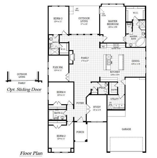 2D floor plan layout of this home in Las Lomas, Forney, TX (Image 5). 2D floor plan layout of this home in Las Lomas, Forney, TX (Image 5).