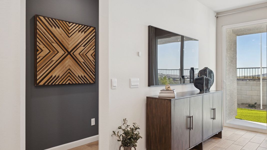 Representative furnished interior of a home built from the Mirage by D.R. Horton in The Buttes at Mystic, Peoria (Image 16).