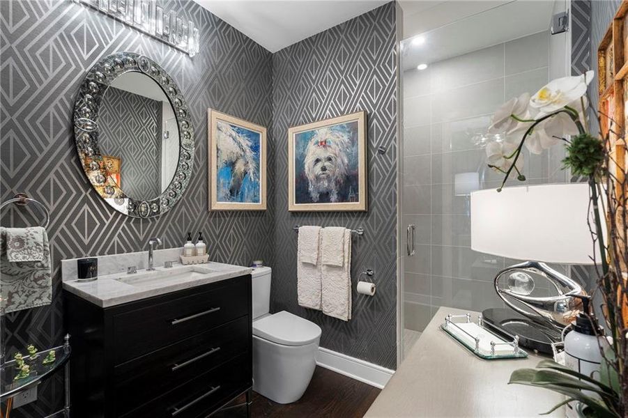 Furnished interior view inside a new home in The Dillon Buckhead, Atlanta (Image 18). Furnished interior view inside a new home in The Dillon Buckhead, Atlanta (Image 18).