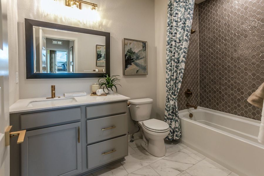 Representative furnished interior of a home built from the Christie by Hartford Homes in Trailside, Timnath (Image 40).