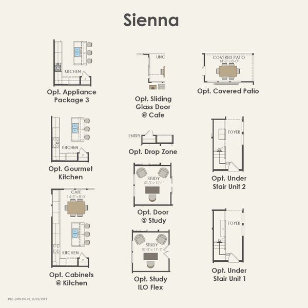 2D floor plan layout for the Sienna by Pulte Homes in Santa Rita Ranch, Liberty Hill, TX (Image 5). 2D floor plan layout for the Sienna by Pulte Homes in Santa Rita Ranch, Liberty Hill, TX (Image 5).