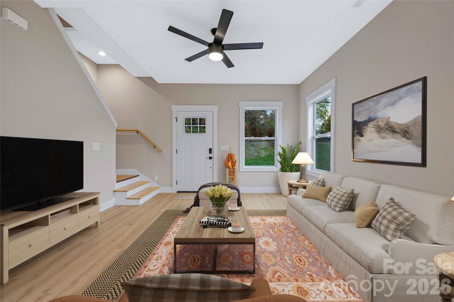 Furnished interior view inside a new home in , Asheville (Image 24).