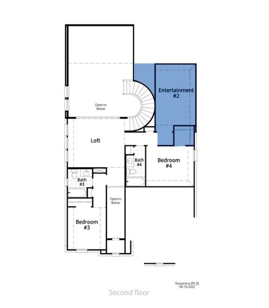 2D floor plan layout of this home in Sandbrock Ranch: 45ft. lots, Aubrey, TX (Image 2). 2D floor plan layout of this home in Sandbrock Ranch: 45ft. lots, Aubrey, TX (Image 2).