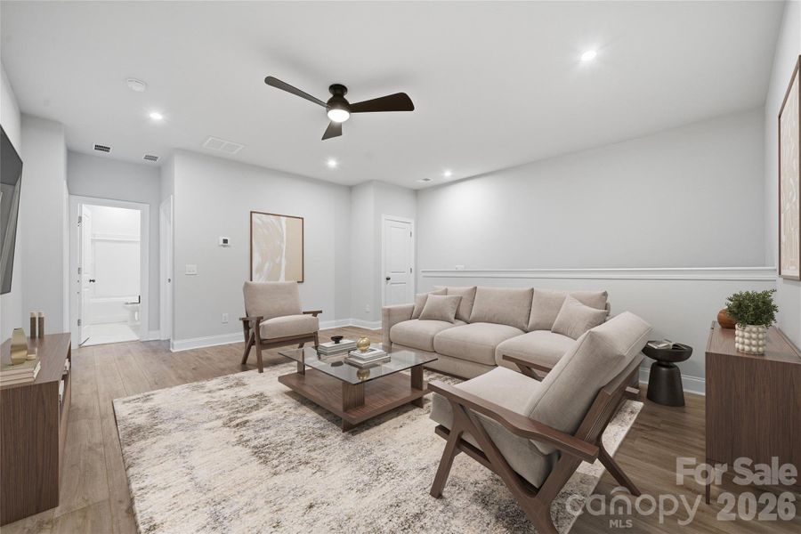 Furnished interior view inside a new home in Tillery at Wilson Farms, Fort Mill (Image 26). Furnished interior view inside a new home in Tillery at Wilson Farms, Fort Mill (Image 26).