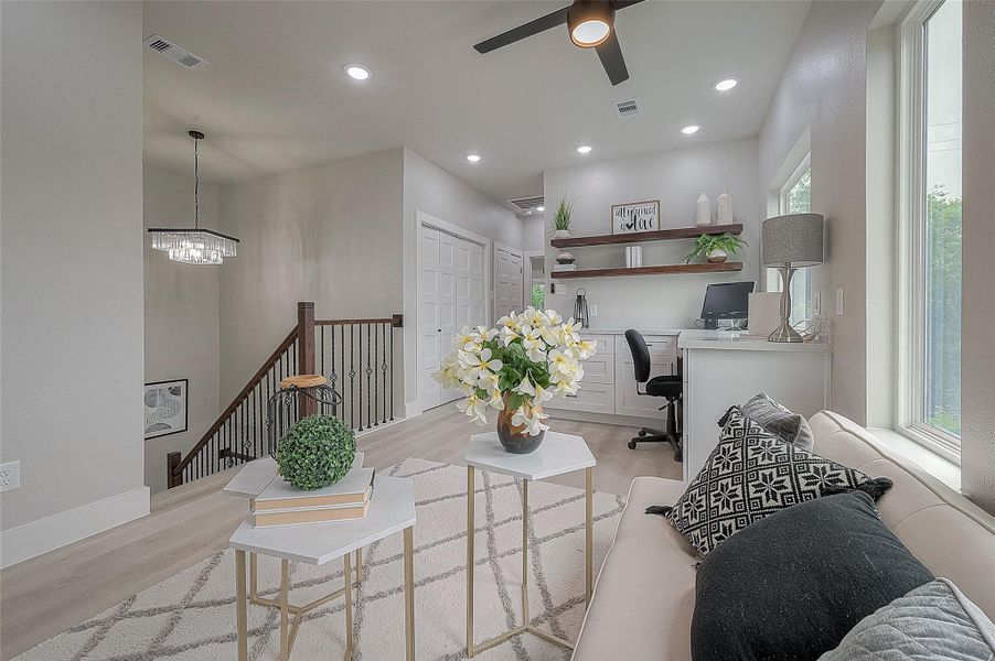 Furnished interior view inside a new home in , Houston (Image 11). Furnished interior view inside a new home in , Houston (Image 11).