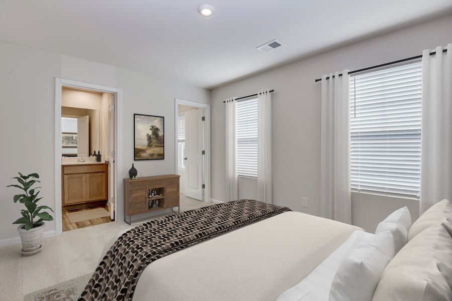 Furnished interior view inside a new home in Essence at Victorywoods Village, Columbia (Image 15).