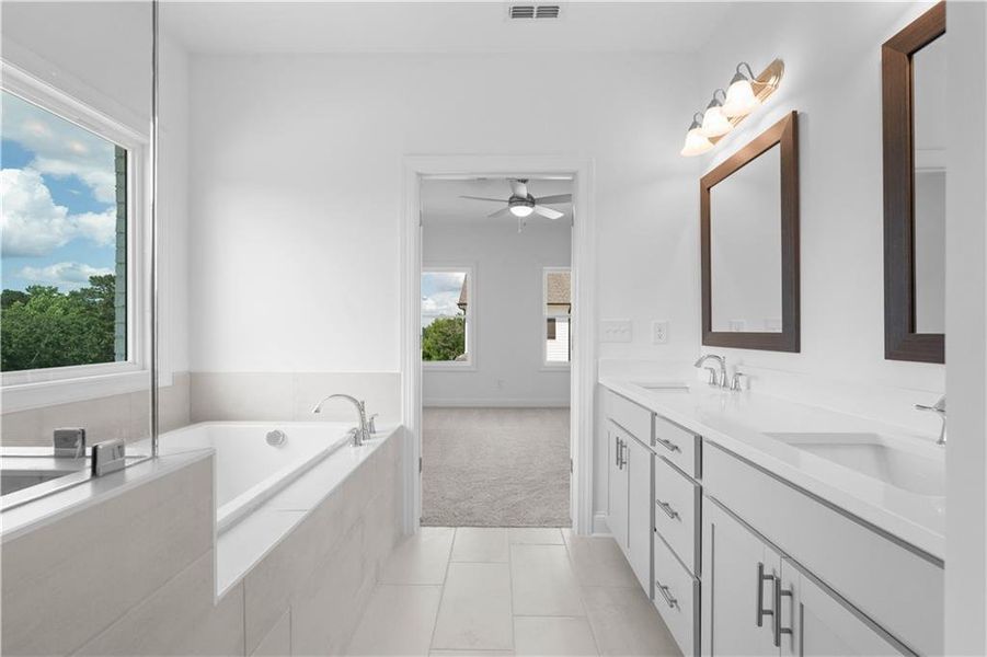 Furnished interior view inside a new home in Millcroft Townhomes, Buford (Image 5).