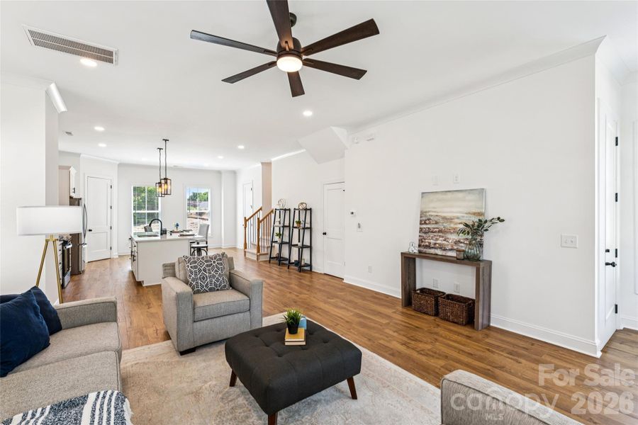 Open concept living room