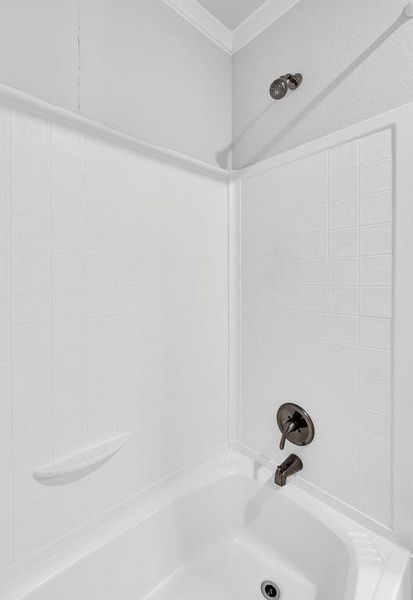 Bathroom with tub / shower combination Bathroom with tub / shower combination