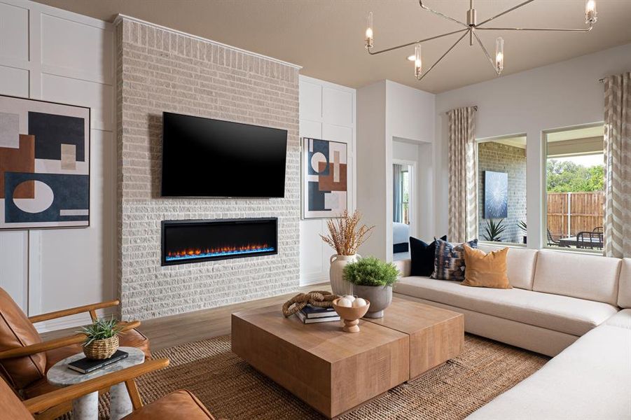 Furnished interior view inside a new home in Villages of Hurricane Creek, Anna (Image 12).