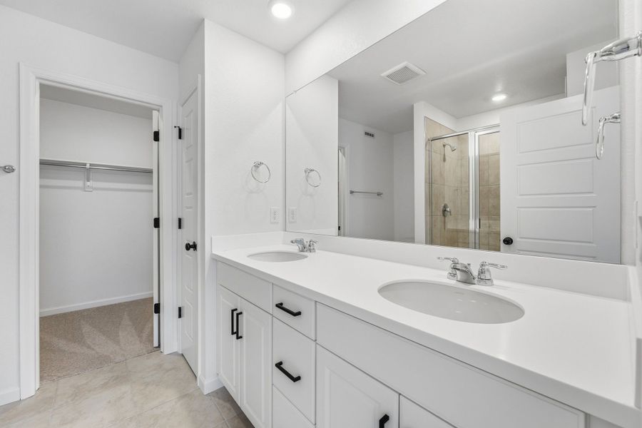 Furnished interior view inside a new home in Trailstone, Arvada (Image 7).