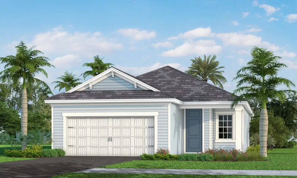 Representative exterior photo of a completed home built from the Heritage 2 by Neal Communities in Palmera, Venice, FL (Image 25).