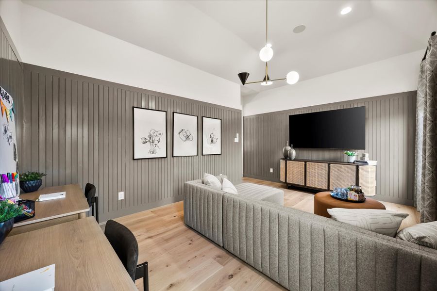 Representative furnished interior of a home built from the Marshall by Windsor Homes in Anna Town Square, Anna (Image 21).