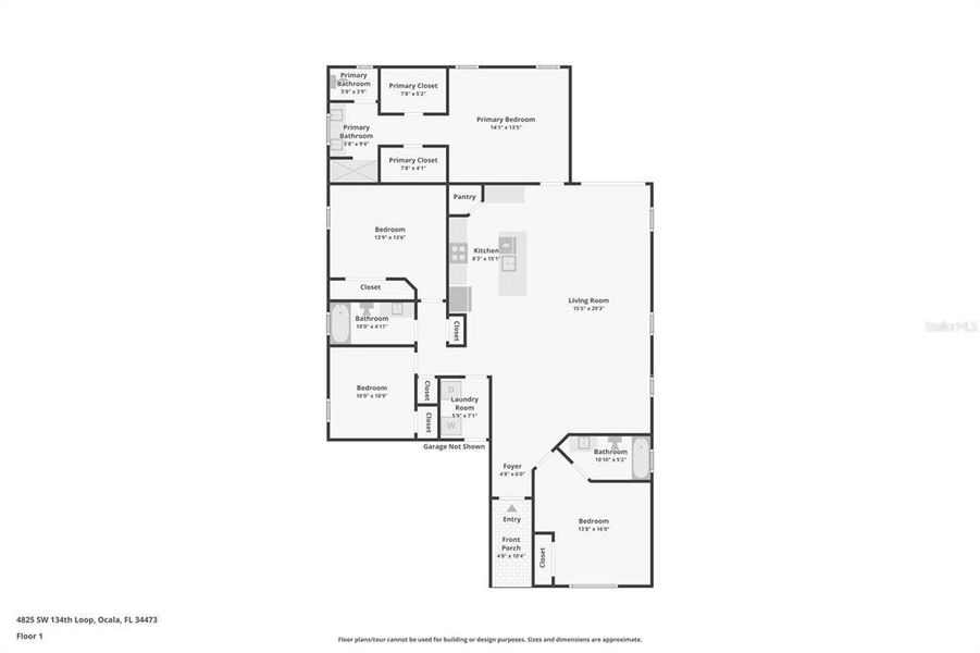 2D floor plan layout of this home in , Ocala, FL (Image 3).