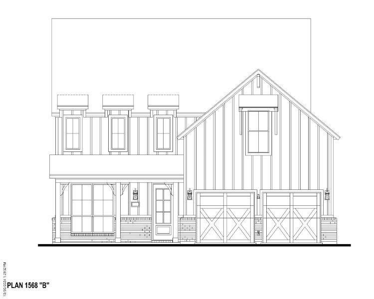 Plan 1568 Elevation B