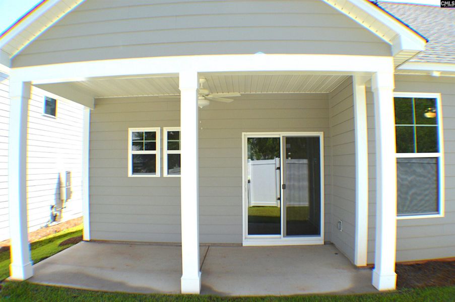 Exterior details and patio area of a home in Bickley Station, Irmo (Image 20).