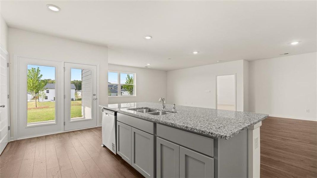 Furnished interior view inside a new home in Champion's Run, Lithonia (Image 4).