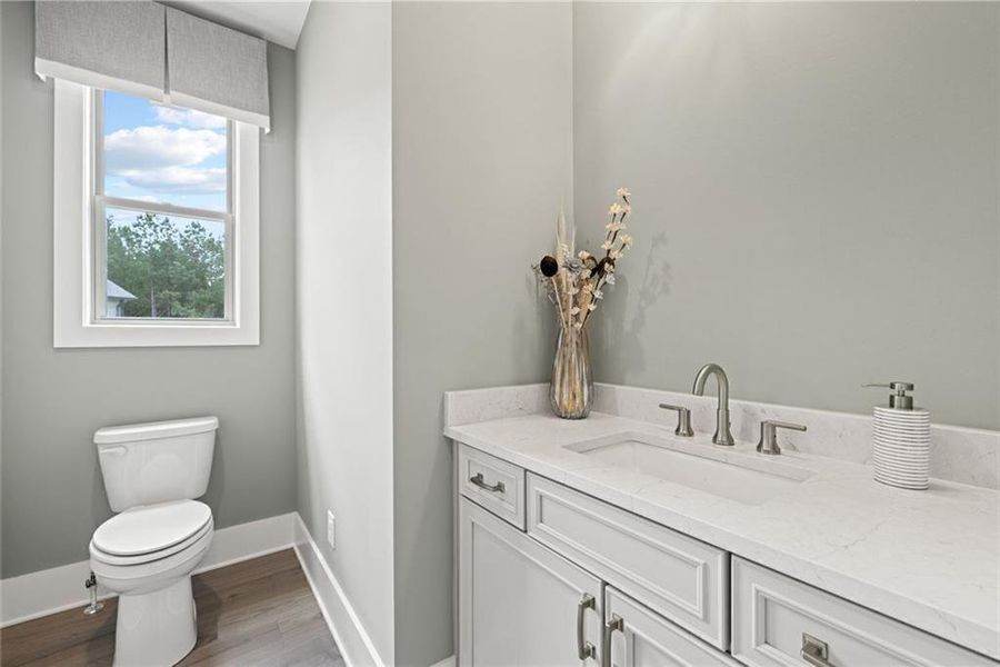 Furnished interior view inside a new home in Soleil Belmont Park, Canton (Image 54).