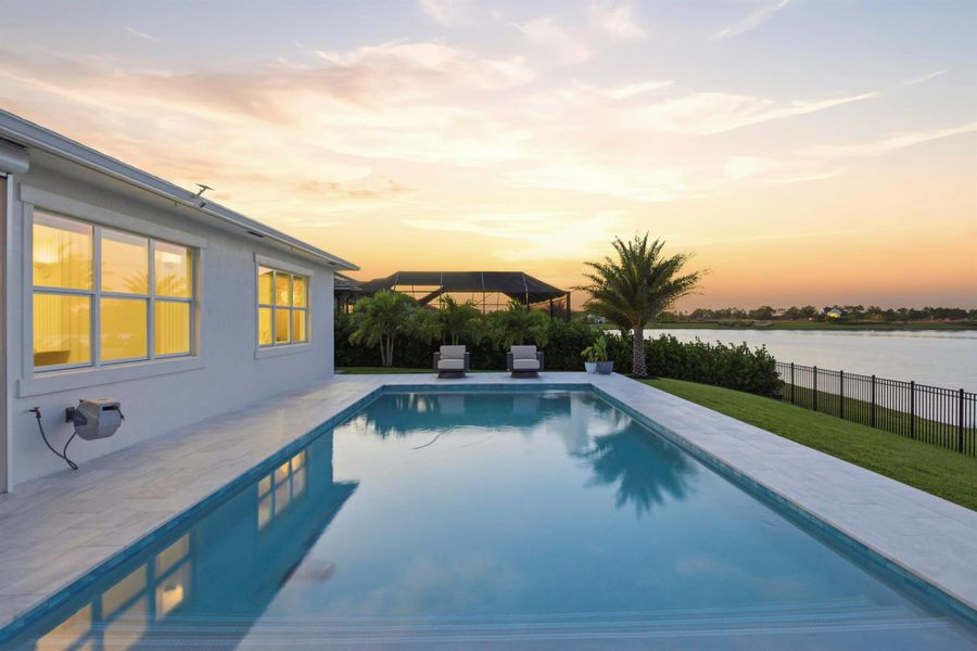 Exterior details and patio area of a home in Arden: The Waterford Collection, Loxahatchee (Image 27).