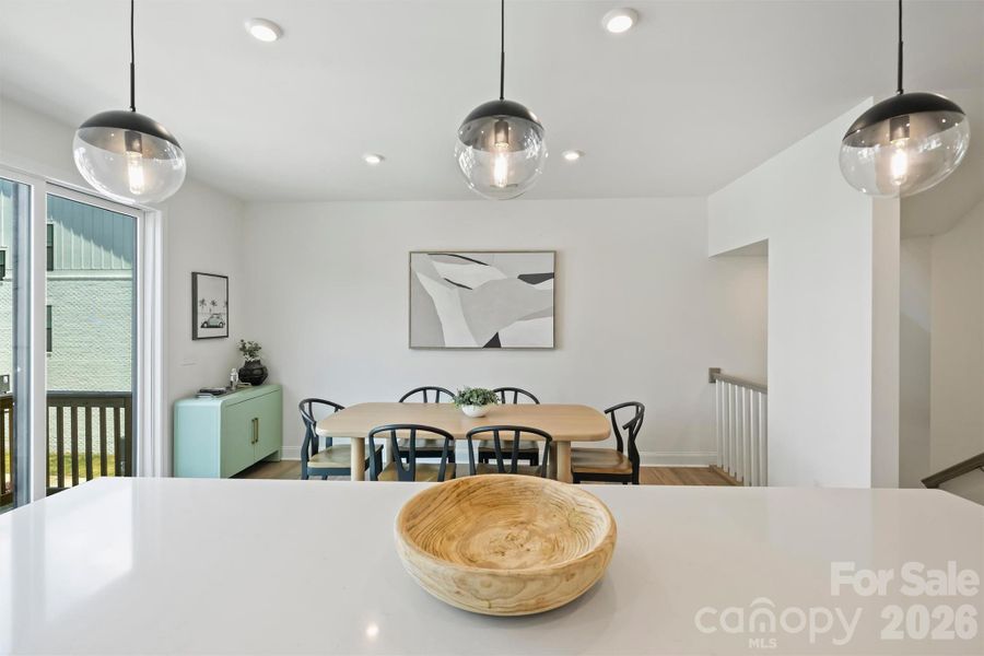 Furnished interior view inside a new home in The Townes of Cotswold, Charlotte (Image 16).