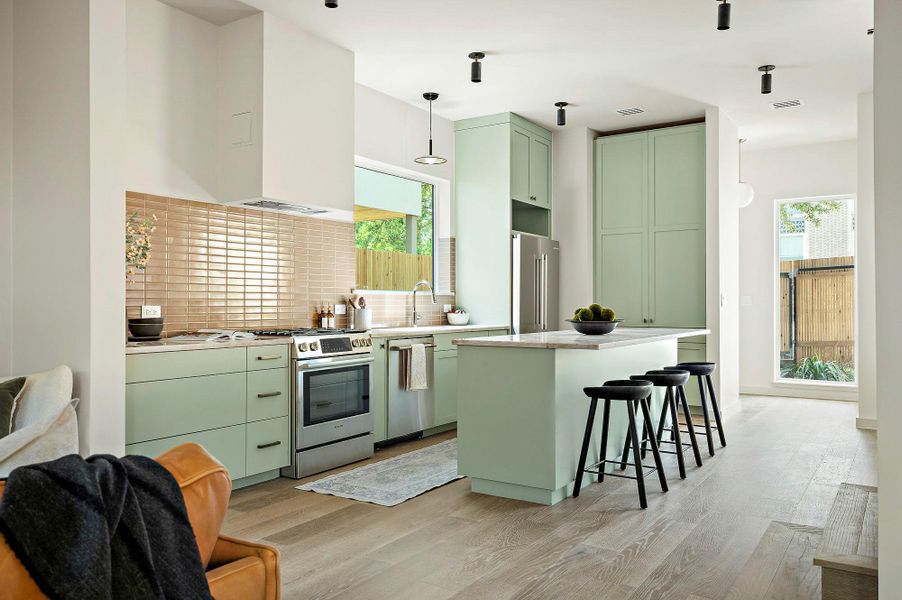 Furnished interior view inside a new home in , Austin (Image 10). Furnished interior view inside a new home in , Austin (Image 10).