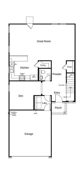 This floor plan features 3 bedrooms, 2 full baths, 1 half bath and over 2,200 square feet of living space.