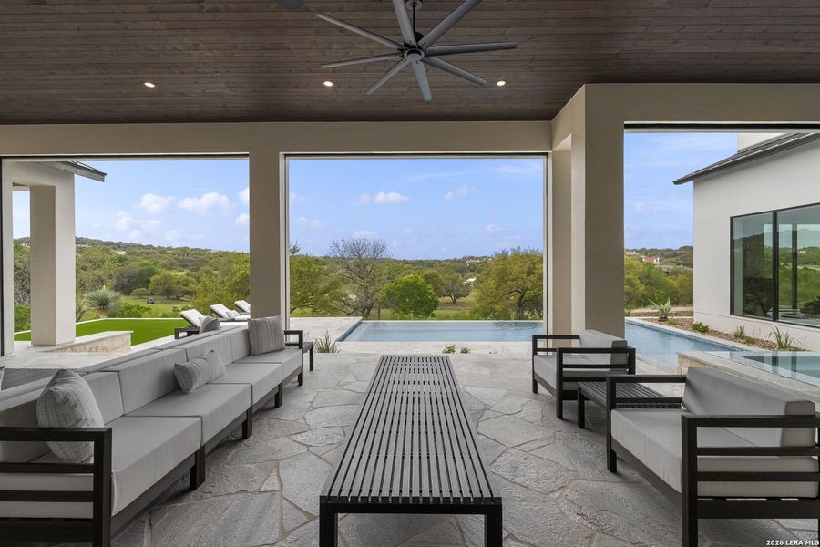 Exterior details and patio area of a home in , Boerne (Image 28).