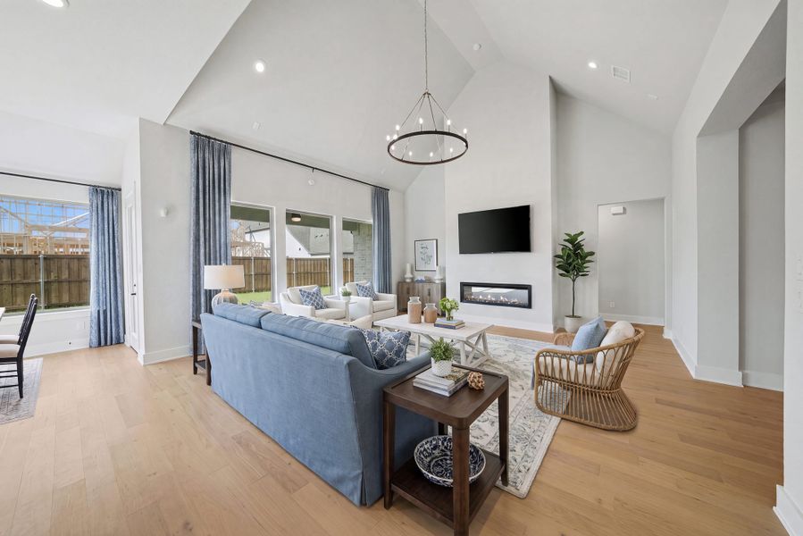 Furnished interior view inside a new home in The Homestead - 62', Rockwall (Image 13).