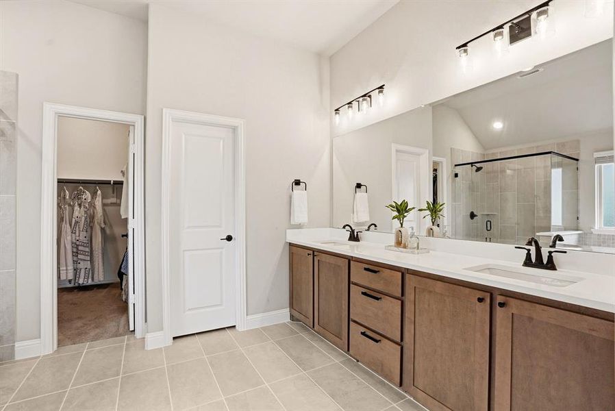 Furnished interior view inside a new home in Hayes Crossing, Midlothian (Image 29).