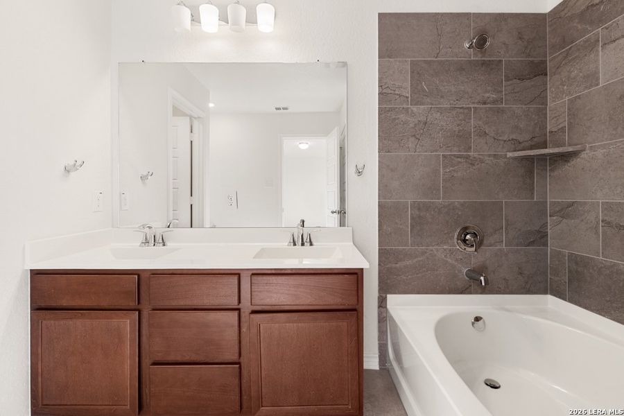 Furnished interior view inside a new home in Spanish Trails Villas, San Antonio (Image 8). Furnished interior view inside a new home in Spanish Trails Villas, San Antonio (Image 8).